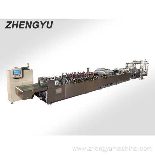 Zipper double stand bag machine